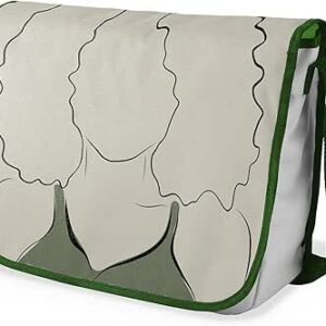 بوناميزون شنطة ماسنجر مدرسية مطبوعة رقميا مع حزام كاكي للطلاب، شنطة كروس وشنطة ساعي، شنطة كتف للمدرسة، العودة الى المدرسة، المقاس: 29 × 36 سم