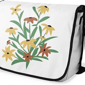 بوناميزون شنطة ماسنجر مدرسية مطبوعة رقميا مع حزام اسود للطلاب، شنطة كروس وشنطة ساعي، شنطة كتف للمدرسة، العودة الى المدرسة، المقاس: 29 × 36 سم