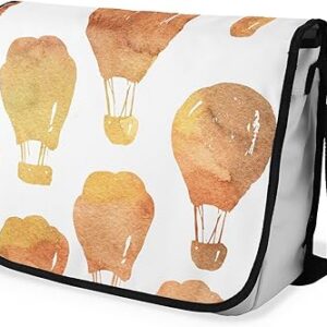 بوناميزون شنطة ماسنجر مدرسية مطبوعة رقميا مع حزام اسود للطلاب، شنطة كروس وشنطة ساعي، شنطة كتف للمدرسة، العودة الى المدرسة، المقاس: 29 × 36 سم