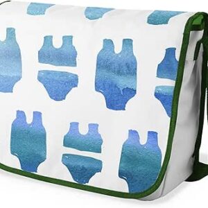 بوناميزون شنطة ماسنجر مدرسية مطبوعة رقميا مع حزام كاكي للطلاب، شنطة كروس وشنطة ساعي، شنطة كتف للمدرسة، العودة الى المدرسة، المقاس: 29 × 36 سم، ألوان متعددة