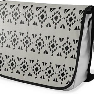 بوناميزون شنطة ماسنجر مدرسية مطبوعة رقميا مع حزام اسود للطلاب، شنطة كروس وشنطة ساعي، شنطة كتف للمدرسة، العودة الى المدرسة، المقاس: 29 × 36 سم