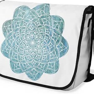 بوناميزون شنطة ماسنجر مدرسية مطبوعة رقميا مع حزام اسود للطلاب، شنطة كروس وشنطة ساعي، شنطة كتف للمدرسة، العودة الى المدرسة، المقاس: 29 × 36 سم