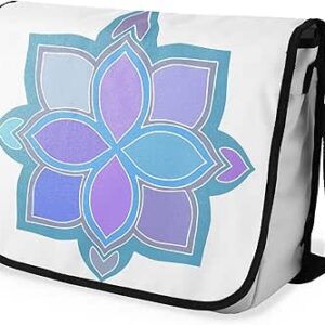 بوناميزون شنطة ماسنجر مدرسية مطبوعة رقميا مع حزام اسود للطلاب، شنطة كروس وشنطة ساعي، شنطة كتف للمدرسة، العودة الى المدرسة، المقاس: 29 × 36 سم