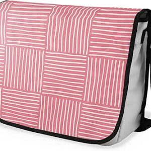 بوناميزون شنطة ماسنجر مدرسية مطبوعة رقميا مع حزام اسود للطلاب، شنطة كروس وشنطة ساعي، شنطة كتف للمدرسة، العودة الى المدرسة، المقاس: 29 × 36 سم