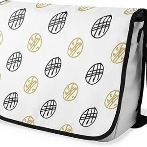 بوناميزون شنطة ماسنجر مدرسية مطبوعة رقميا مع حزام اسود للطلاب، شنطة كروس وشنطة ساعي، شنطة كتف للمدرسة، العودة الى المدرسة، المقاس: 29 × 36 سم