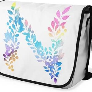 شنطة ماسنجر مدرسية مطبوعة رقمية بحزام اسود للبنات والاولاد من لو جاردين دو لين، شنطة ماسنجر للطلاب، شنط كتف مقاس 29 × 36 سم