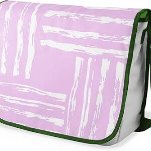 شنطة ماسنجر مدرسية مطبوعة رقميا مع احزمة كاكي للبنات والاولاد من لو جاردين دو لين، شنطة ماسنجر للطلاب، شنط كتف مقاس 29 × 36 سم