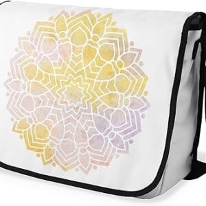 بوناميزون شنطة ماسنجر مدرسية مطبوعة رقميا مع حزام اسود للطلاب، شنطة كروس وشنطة ساعي، شنطة كتف للمدرسة، العودة الى المدرسة، المقاس: 29 × 36 سم