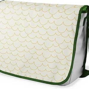 بوناميزون شنطة ماسنجر مدرسية مطبوعة رقميا مع حزام كاكي للطلاب، شنطة كروس وشنطة ساعي، شنطة كتف للمدرسة، العودة الى المدرسة، المقاس: 29 × 36 سم