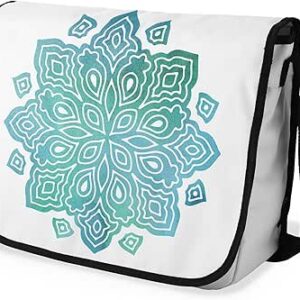 بوناميزون شنطة ماسنجر مدرسية مطبوعة رقميا مع حزام اسود للطلاب، شنطة كروس وشنطة ساعي، شنطة كتف للمدرسة، العودة الى المدرسة، المقاس: 29 × 36 سم