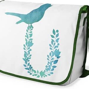 بوناميزون شنطة ماسنجر مدرسية مطبوعة رقميا مع حزام كاكي للطلاب، شنطة كروس وشنطة ساعي، شنطة كتف للمدرسة، العودة الى المدرسة، المقاس: 29 × 36 سم، ألوان متعددة