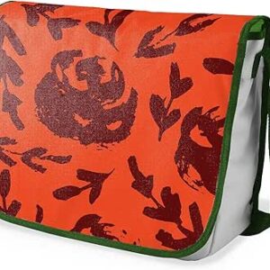 بوناميزون شنطة ماسنجر مدرسية مطبوعة رقميا مع حزام كاكي للطلاب، شنطة كروس وشنطة ساعي، شنطة كتف للمدرسة، العودة الى المدرسة، المقاس: 29 × 36 سم