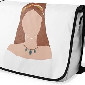 بوناميزون شنطة ماسنجر مدرسية مطبوعة رقميا مع حزام اسود للطلاب، شنطة كروس وشنطة ساعي، شنطة كتف للمدرسة، العودة الى المدرسة، المقاس: 29 × 36 سم