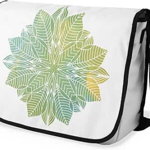 بوناميزون شنطة ماسنجر مدرسية مطبوعة رقميا مع حزام اسود للطلاب، شنطة كروس وشنطة ساعي، شنطة كتف للمدرسة، العودة الى المدرسة، المقاس: 29 × 36 سم