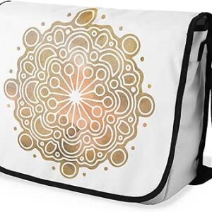 بوناميزون شنطة ماسنجر مدرسية مطبوعة رقميا مع حزام اسود للطلاب، شنطة كروس وشنطة ساعي، شنطة كتف للمدرسة، العودة الى المدرسة، المقاس: 29 × 36 سم