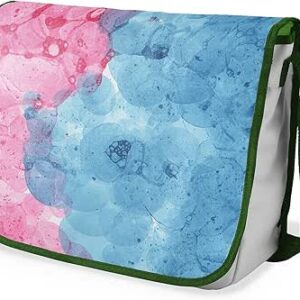 بوناميزون شنطة ماسنجر مدرسية مطبوعة رقميا مع حزام كاكي للطلاب، شنطة كروس وشنطة ساعي، شنطة كتف للمدرسة، العودة الى المدرسة، المقاس: 29 × 36 سم