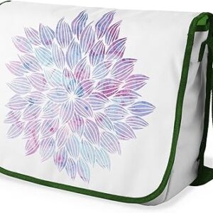 شنطة ماسنجر مدرسية مطبوعة رقميا مع احزمة كاكي للبنات والاولاد من لو جاردين دو لين، شنطة ماسنجر للطلاب، شنط كتف مقاس 29 × 36 سم