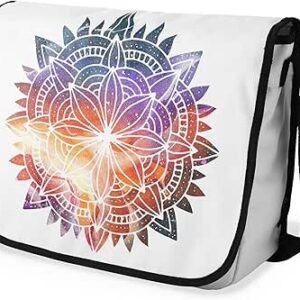 بوناميزون شنطة ماسنجر مدرسية مطبوعة رقميا مع حزام اسود للطلاب، شنطة كروس وشنطة ساعي، شنطة كتف للمدرسة، العودة الى المدرسة، المقاس: 29 × 36 سم