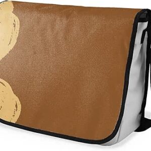 بوناميزون شنطة ماسنجر مدرسية مطبوعة رقميا مع حزام اسود للطلاب، شنطة كروس وشنطة ساعي، شنطة كتف للمدرسة، العودة الى المدرسة، المقاس: 29 × 36 سم