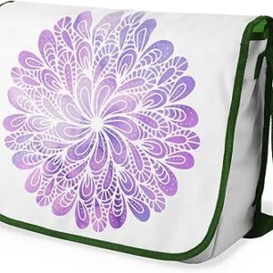 شنطة ماسنجر مدرسية مطبوعة رقميا مع احزمة كاكي للبنات والاولاد من لو جاردين دو لين، شنطة ماسنجر للطلاب، شنط كتف مقاس 29 × 36 سم