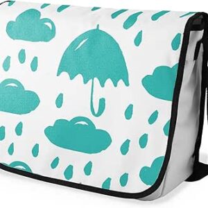 شنطة ماسنجر مدرسية مطبوعة رقمية بحزام اسود للبنات والاولاد من لو جاردين دو لين، شنطة ماسنجر للطلاب، شنط كتف مقاس 29 × 36 سم