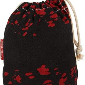 بوناميزون شنطة منتجات قطنية مطبوعة مع رباط، شنطة بقالة قابلة لاعادة الاستخدام، اكياس صديقة للبيئة وقابلة للتحلل البيولوجي، شنطة سفر، شنط تسوق، صديقة للبيئة، قابلة للطي، المقاس: 12×15 سم