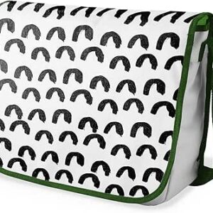 بوناميزون شنطة ماسنجر مدرسية مطبوعة رقميا مع حزام كاكي للطلاب، شنطة كروس وشنطة ساعي، شنطة كتف للمدرسة، العودة الى المدرسة، المقاس: 29 × 36 سم