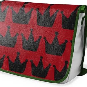 شنطة ماسنجر مدرسية مطبوعة رقميا مع احزمة كاكي للبنات والاولاد من لو جاردين دو لين، شنطة ماسنجر للطلاب، شنط كتف مقاس 29 × 36 سم