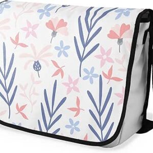 بوناميزون شنطة ماسنجر مدرسية مطبوعة رقميا مع حزام اسود للطلاب، شنطة كروس وشنطة ساعي، شنطة كتف للمدرسة، العودة الى المدرسة، المقاس: 29 × 36 سم