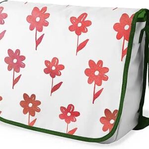 شنطة ماسنجر مدرسية مطبوعة رقميا مع احزمة كاكي للبنات والاولاد من لو جاردين دو لين، شنطة ماسنجر للطلاب، شنط كتف مقاس 29 × 36 سم