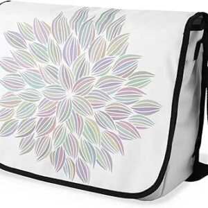 بوناميزون شنطة ماسنجر مدرسية مطبوعة رقميا مع حزام اسود للطلاب، شنطة كروس وشنطة ساعي، شنطة كتف للمدرسة، العودة الى المدرسة، المقاس: 29 × 36 سم