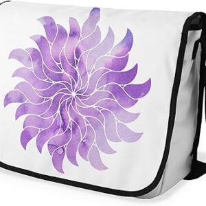 بوناميزون شنطة ماسنجر مدرسية مطبوعة رقميا مع حزام اسود للطلاب، شنطة كروس وشنطة ساعي، شنطة كتف للمدرسة، العودة الى المدرسة، المقاس: 29 × 36 سم، للأطفال من الجنسين