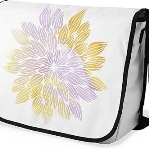 بوناميزون شنطة ماسنجر مدرسية مطبوعة رقميا مع حزام اسود للطلاب، شنطة كروس وشنطة ساعي، شنطة كتف للمدرسة، العودة الى المدرسة، المقاس: 29 × 36 سم