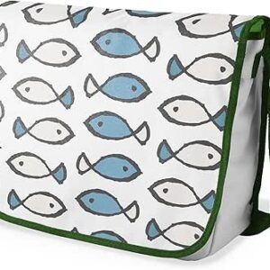 بوناميزون شنطة ماسنجر مدرسية مطبوعة رقميا مع حزام كاكي للطلاب، شنطة كروس وشنطة ساعي، شنطة كتف للمدرسة، العودة الى المدرسة، المقاس: 29 × 36 سم