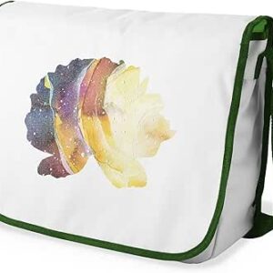 شنطة ماسنجر مدرسية مطبوعة رقميا مع احزمة كاكي للبنات والاولاد من لو جاردين دو لين، شنطة ماسنجر للطلاب، شنط كتف مقاس 29 × 36 سم