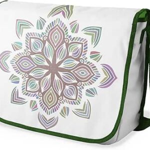 شنطة ماسنجر مدرسية مطبوعة رقميا مع احزمة كاكي للبنات والاولاد من لو جاردين دو لين، شنطة ماسنجر للطلاب، شنط كتف مقاس 29 × 36 سم