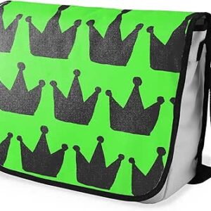 شنطة ماسنجر مدرسية مطبوعة رقمية بحزام اسود للبنات والاولاد من لو جاردين دو لين، شنطة ماسنجر للطلاب، شنط كتف مقاس 29 × 36 سم