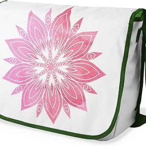 بوناميزون شنطة ماسنجر مدرسية مطبوعة رقميا مع حزام كاكي للطلاب، شنطة كروس وشنطة ساعي، شنطة كتف للمدرسة، العودة الى المدرسة، المقاس: 29 × 36 سم، ألوان متعددة