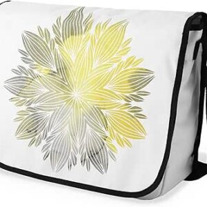 بوناميزون شنطة ماسنجر مدرسية مطبوعة رقميا مع حزام اسود للطلاب، شنطة كروس وشنطة ساعي، شنطة كتف للمدرسة، العودة الى المدرسة، المقاس: 29 × 36 سم، للأطفال من الجنسين