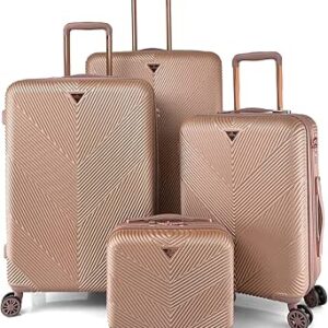 تراك مجموعة شنط سفر صلبة من 4 قطع مقاس 28/24/20/14 انش Hk304/4P, ذهبي، أكريلونيتريل بوتادين ستايرين (ABS)