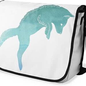 شنطة ماسنجر مدرسية مطبوعة رقمية بحزام اسود للبنات والاولاد من لو جاردين دو لين، شنطة ماسنجر للطلاب، شنط كتف مقاس 29 × 36 سم