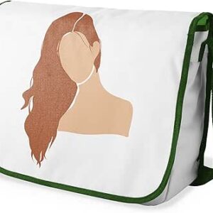 بونامايسون حقيبة مدرسية رسول مطبوعة رقميًا مع حزام كاكي للطلاب ، حقيبة كروس بودي ، حقيبة ساعي ، حقيبة كتف للمدرسة، العودة إلى المدرسة، الحجم: 29 × 36 سم، ألوان متعددة