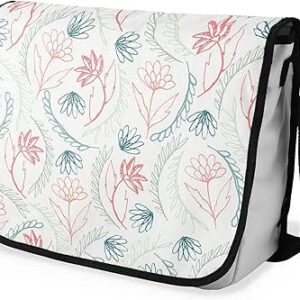 شنطة ماسنجر مدرسية مطبوعة رقمية بحزام اسود للبنات والاولاد من لو جاردين دو لين، شنطة ماسنجر للطلاب، شنط كتف مقاس 29 × 36 سم