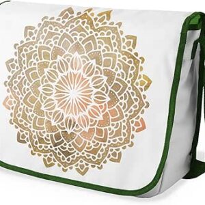 شنطة ماسنجر مدرسية مطبوعة رقميا مع احزمة كاكي للبنات والاولاد من لو جاردين دو لين، شنطة ماسنجر للطلاب، شنط كتف مقاس 29 × 36 سم