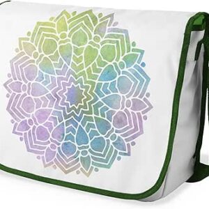 بوناميزون شنطة ماسنجر مدرسية مطبوعة رقميا مع حزام كاكي للطلاب، شنطة كروس وشنطة ساعي، شنطة كتف للمدرسة، العودة الى المدرسة، المقاس: 29 × 36 سم، ألوان متعددة