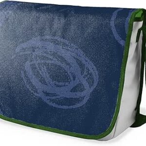 بوناميزون شنطة ماسنجر مدرسية مطبوعة رقميا مع حزام كاكي للطلاب، شنطة كروس وشنطة ساعي، شنطة كتف للمدرسة، العودة الى المدرسة، المقاس: 29 × 36 سم