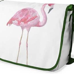 شنطة ماسنجر مدرسية بطبعة رقمية مع حزام كاكي للبنات والأولاد، شنطة ماسنجر للطلاب والعودة إلى المدرسة، شنط ماسنجر للطلاب، شنط كتف، 29 × 36 سم