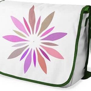 بوناميزون شنطة ماسنجر مدرسية مطبوعة رقميا مع حزام كاكي للطلاب، شنطة كروس وشنطة ساعي، شنطة كتف للمدرسة، العودة الى المدرسة، المقاس: 29 × 36 سم، ألوان متعددة