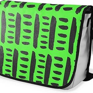 بوناميزون شنطة ماسنجر مدرسية مطبوعة رقميا مع حزام اسود للطلاب، شنطة كروس وشنطة ساعي، شنطة كتف للمدرسة، العودة الى المدرسة، المقاس: 29 × 36 سم