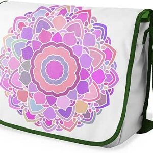 بوناميزون شنطة ماسنجر مدرسية مطبوعة رقميا مع حزام كاكي للطلاب، شنطة كروس وشنطة ساعي، شنطة كتف للمدرسة، العودة الى المدرسة، المقاس: 29 × 36 سم، ألوان متعددة